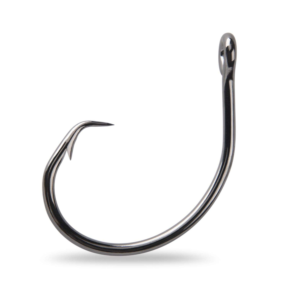 Mustad Demon Circle Hook, In Line, Wide Gap - Black Nickel-Size 7/0 - Pack Of 6